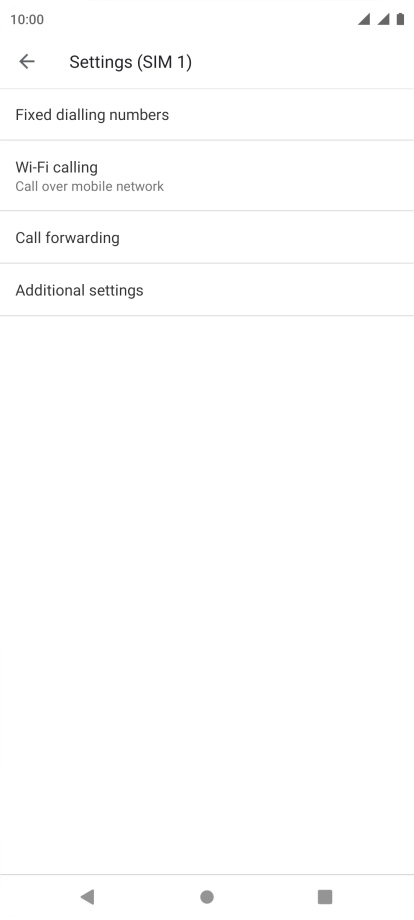 Press Additional settings.