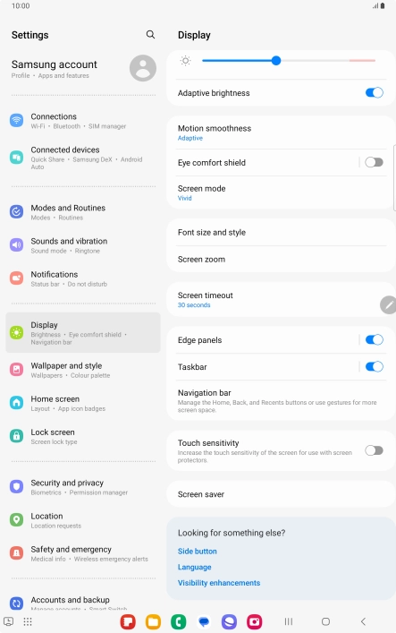 Press the Home key to return to the home screen.