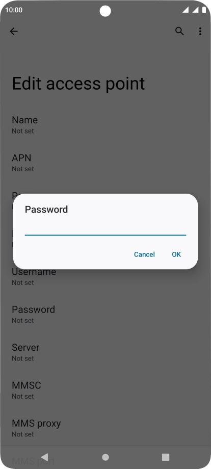 Key in wap and press OK.