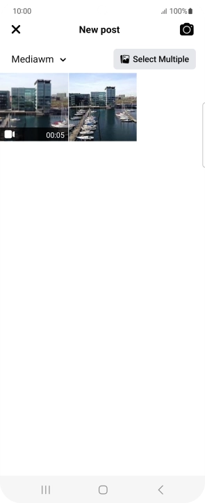 Press the required picture or video clip.