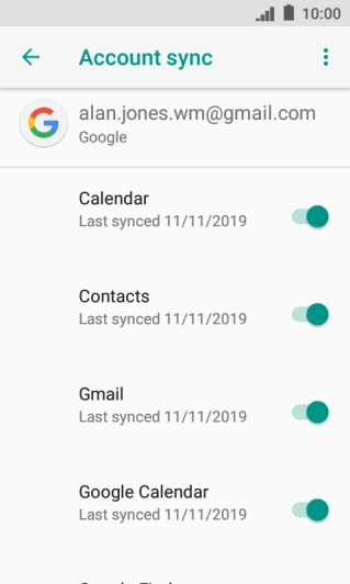 Press the Home key to return to the home screen.