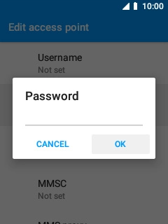 Key in wap and select OK.