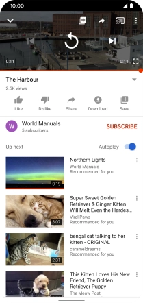 Slide your finger upwards starting from the bottom of the screen to return to the home screen.