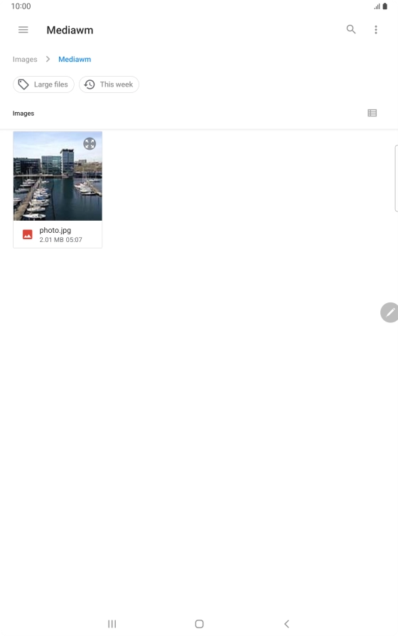 Press the required file.