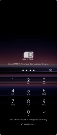 If you're asked to key in your PIN, do so and press the confirm icon.
