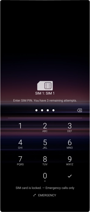 If you're asked to key in your PIN, do so and press the confirm icon.