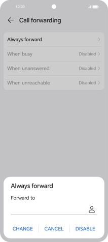 Press DISABLE.