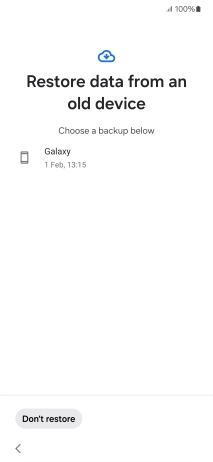 Press the required backup and your phone restores the content of the selected backup. Subsequently, follow the instructions on the screen to set up your phone and prepare it for use.