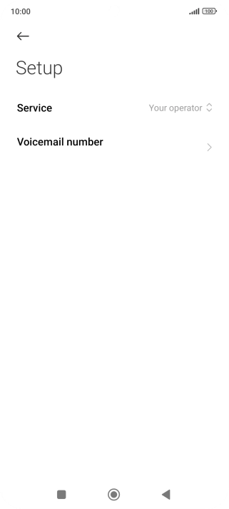 Press Voicemail number.