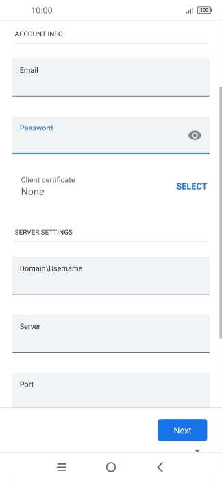 To turn on the function, press SELECT and follow the instructions on the screen to install the required certificate.