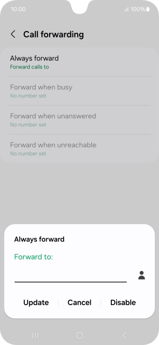 Press Disable.