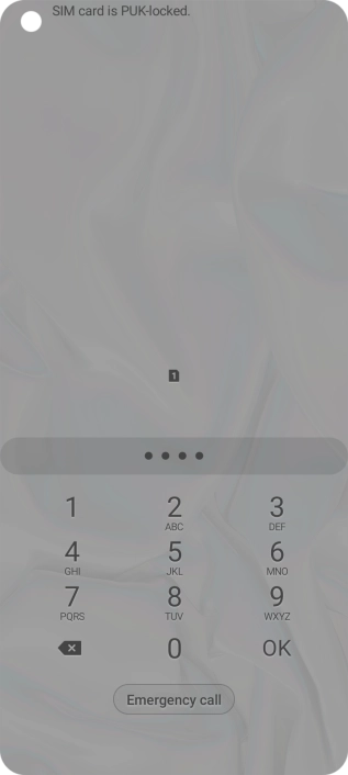 Key in a new four-digit PIN and press OK.