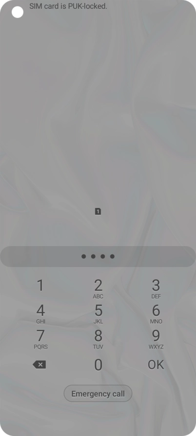 Key in a new four-digit PIN and press OK.