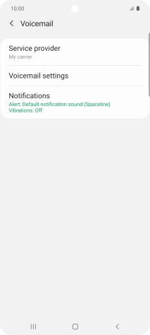 Press Voicemail settings.