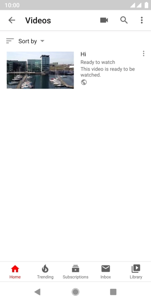 Press the search icon.
