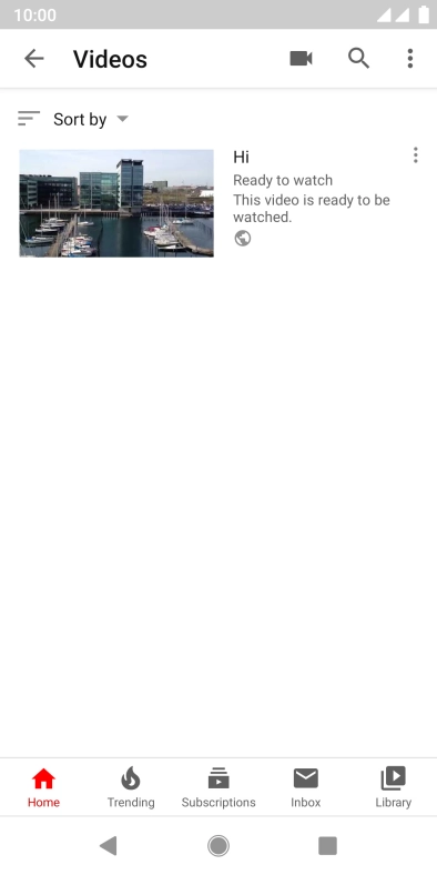 Press the search icon.