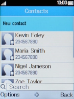 Select New contact.
