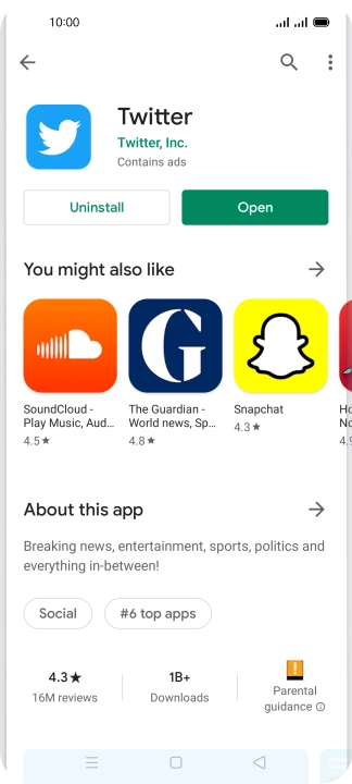 Press the Home key to return to the home screen.