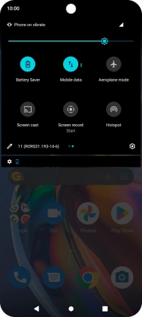 Press the Home key to return to the home screen.