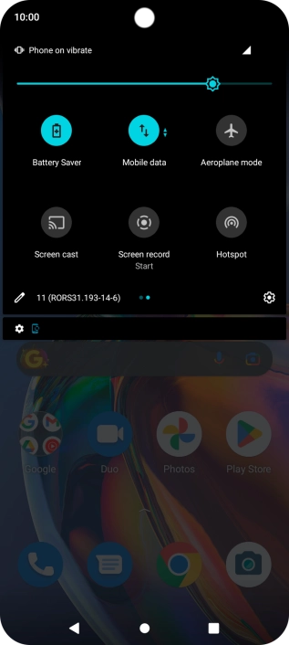 Press the Home key to return to the home screen.