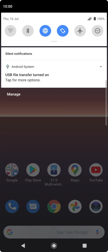 Press Tap for more options..