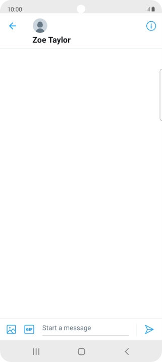Press the text input field.