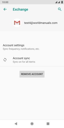 Press Account sync.