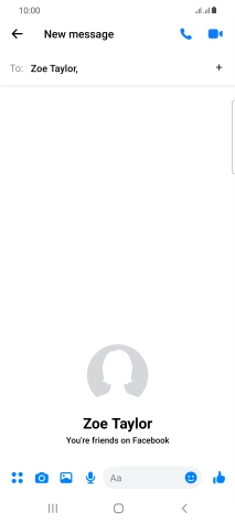 Press the text input field.
