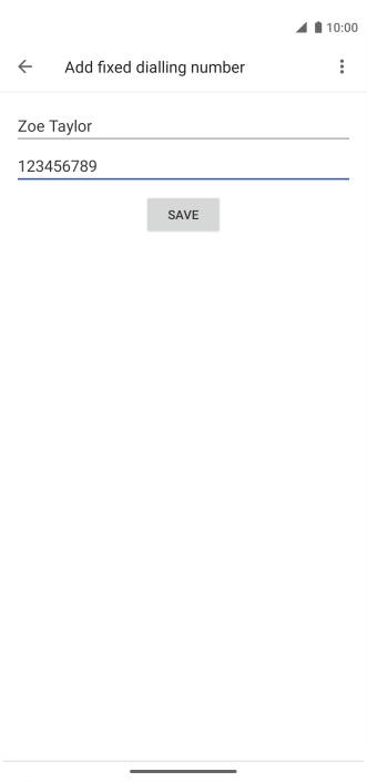 Press SAVE.