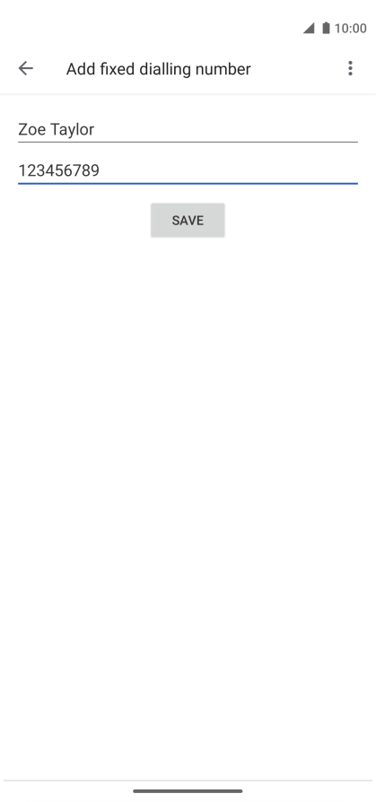 Press SAVE.