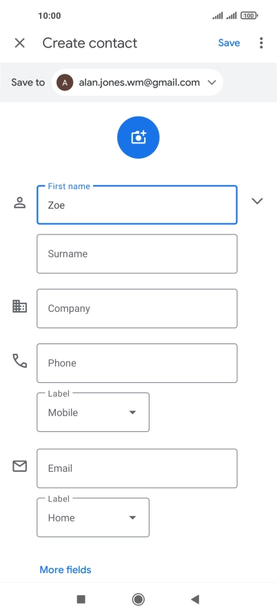 Press Surname and key in the required last name.