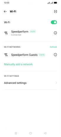 Press the Home key to return to the home screen.