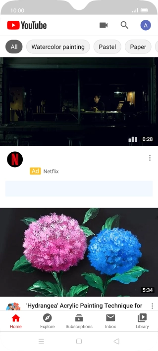 Press the upload icon.