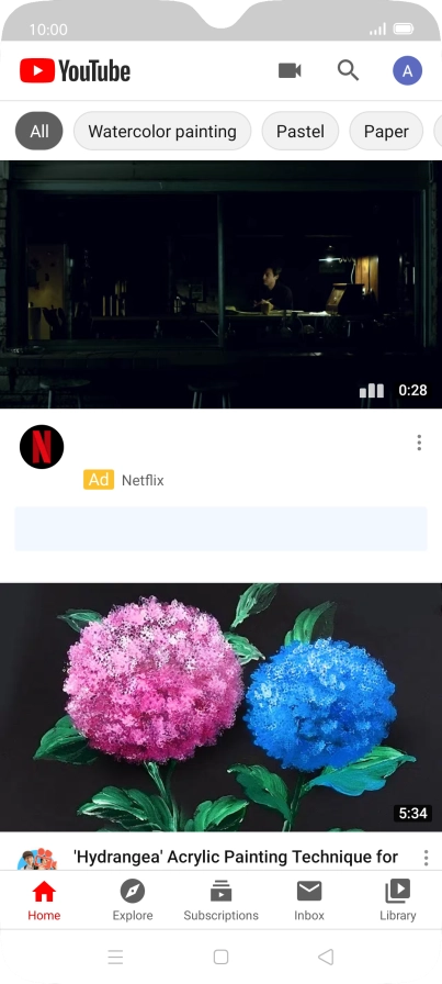 Press the upload icon.