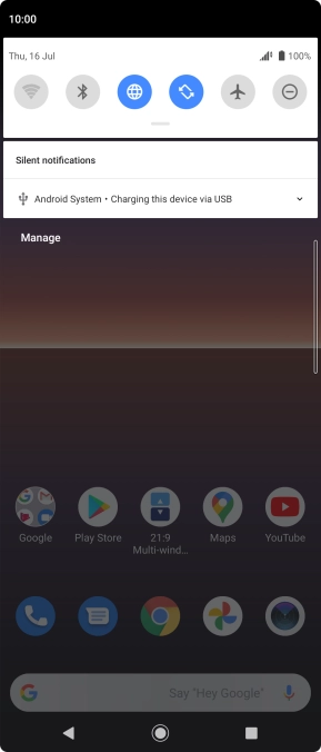 Press Android system.
