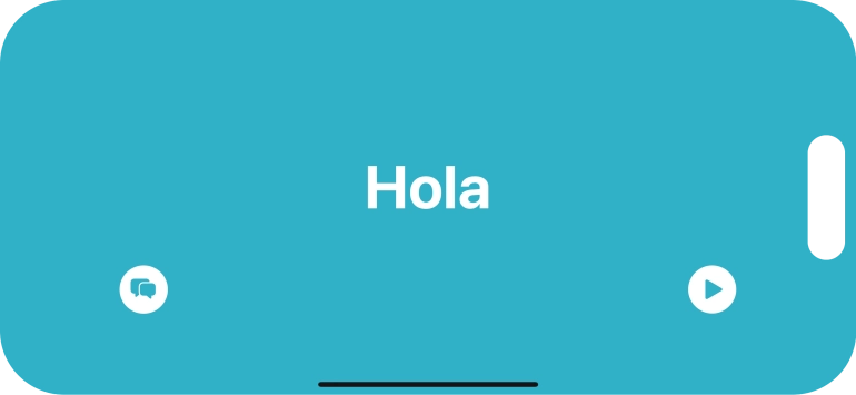 Press the split view icon to go back to display of both languages.
