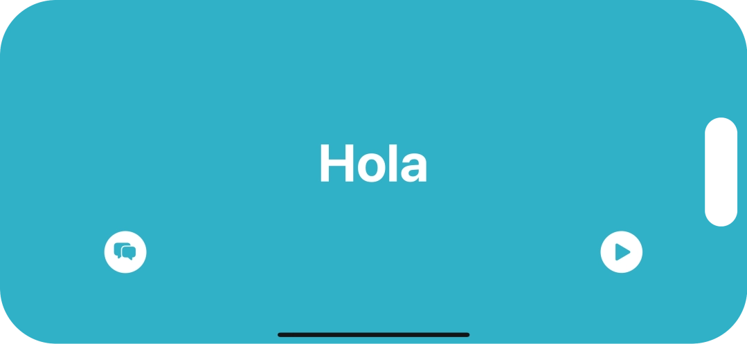 Press the split view icon to go back to display of both languages.