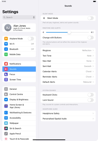 Press Text Tone.