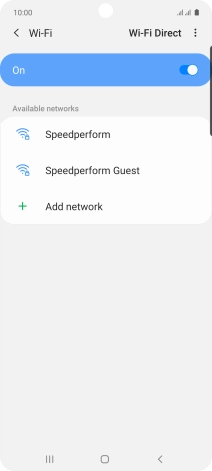 Press the menu icon.