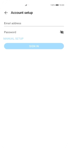 Press Email address and key in your email address.