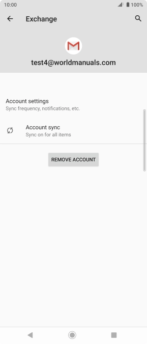 Press Account settings.