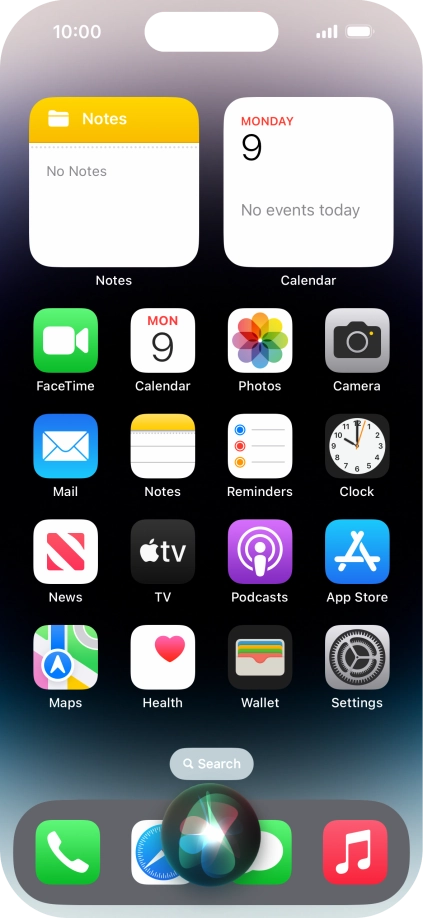 Say, in your own words, what you would like your phone to do, e.g.: CAMERA, CALL [contact], SEARCH THE WEB FOR [information].