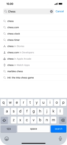 Press search.