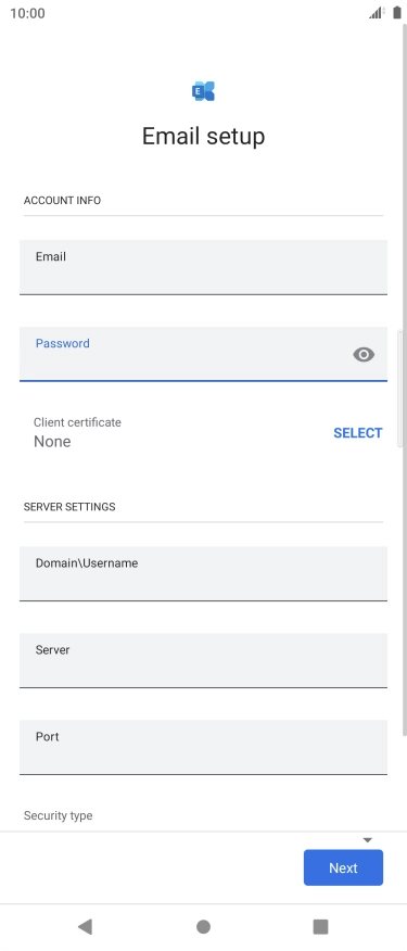 To turn on the function, press SELECT and follow the instructions on the screen to install the required certificate.