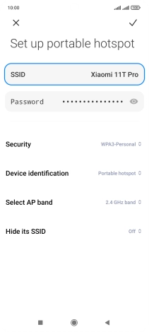 Press Password and key in the required password.