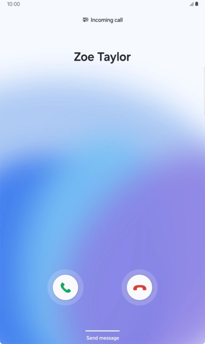 Press the reply icon.