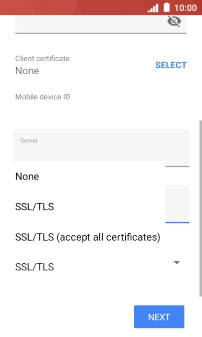 Press the required setting to turn the function on or off.
