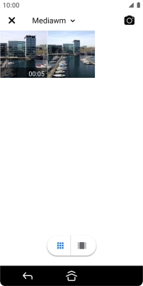 Press the required picture or video clip.