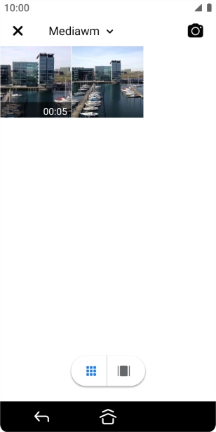 Press the required picture or video clip.