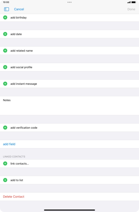 Press link contacts....